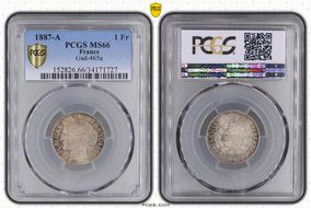 1887-A 1 Fr Gad-465a F-216 MS66