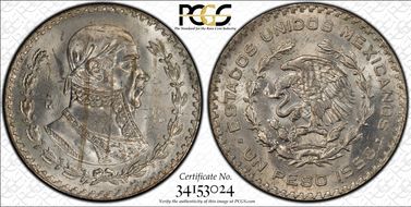 1958-Mo Peso KM-459 MS64