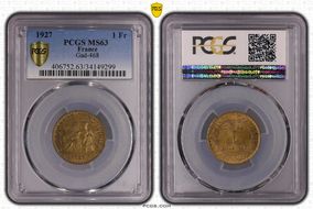 1927 1 Fr Gad-468 F-218 MS63