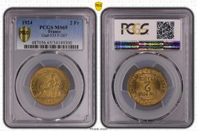 1924 2 Fr Gad-533 F-267 MS65