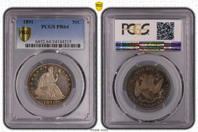 1891 50C PR64