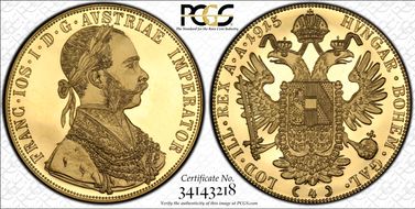 "1915" 4 Duc Au Restrike PR67DCAM