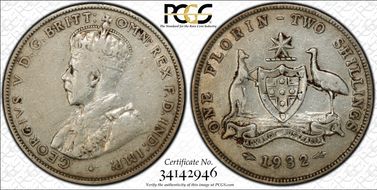 1932(m) Florin KM-27  Ag VF25