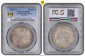 1907-A Piastre Lec-290 MS63