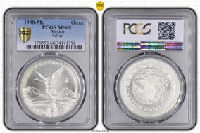1998-Mo Onza Libertad Ag MS68