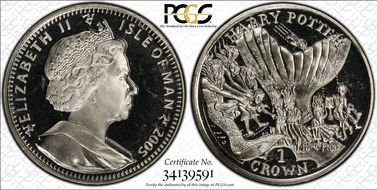 2005-PM Crown Underwater Retrieval  CuNi Harry Potter MS65