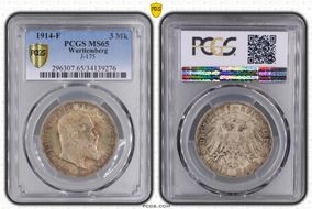 1914-F 3 Mk J-175 MS65