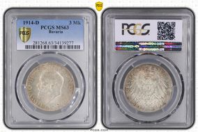 1914-D 3 Mk J-52 MS63