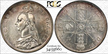 1887 Dbl Fl S-3923 Arabic 1 MS61