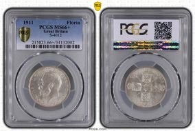 1911 Florin S-4012 MS66+