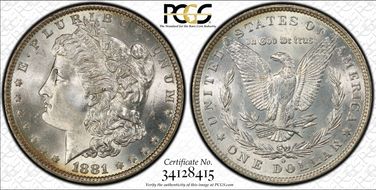 1881-O $1 MS65