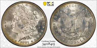 1881-O $1 MS65