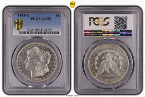 1883-S $1 AU50