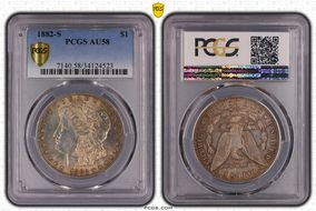1882-S $1 AU58