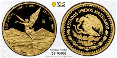 2017-Mo 1/20 oz Libertad Au PR70DCAM