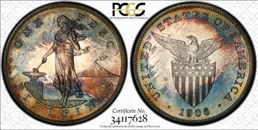 1906 Peso PR68