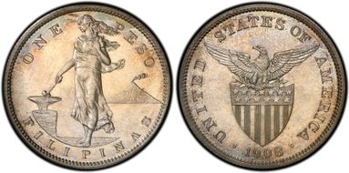 1908 Peso PR66
