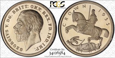 1935 Crown S-4050 .925 Silver PR66DCAM