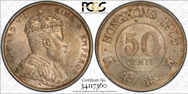 1905 50C KM-15  Ag MS62