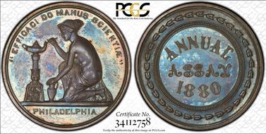1880 Medal JK-AC-21 Silver JK-AC-20 Mule SP66