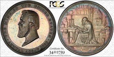 1880 Medal JK-AC-22 Silver Rutherford B. Hayes Pattern SP64