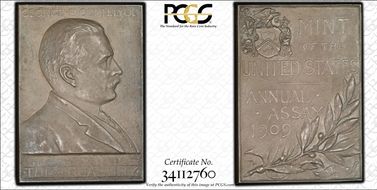 1909 Medal JK-AC-53 Silver George B. Cortelyou SP63
