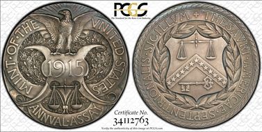 1915 AR Medal JK-AC-59, U.S. Treasury Seal SP64