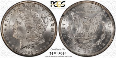 1884-CC $1 GSA Hoard MS63