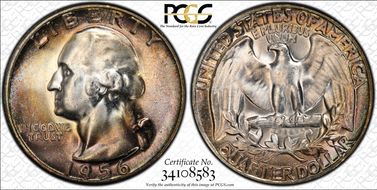 1956 25C Type B Reverse, FS-901 MS67