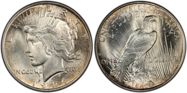 1924 $1 VAM 2 Doubled Reverse MS65