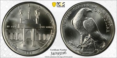 1984-D $1 Olympic MS70