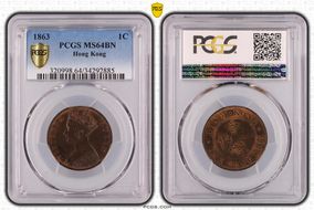 1863 1C MS64BN