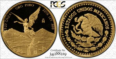 2016-Mo 1/20 oz Libertad Au PR69DCAM
