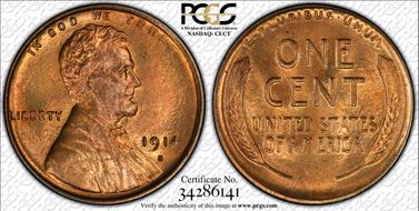 1914-S 1C MS65RD