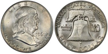 1961-D 50C MS65FBL