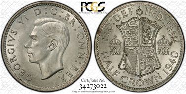 1940 1/2 Cr S-4080 MS62