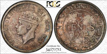 1942-C 5C MS65