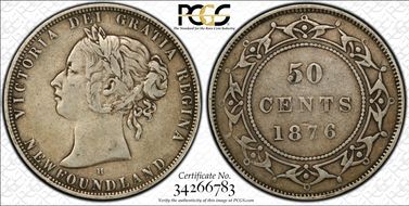 1876-H 50C VF25