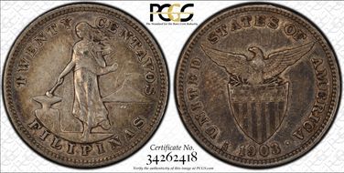 1903-S 20C KM-166  Ag XF45