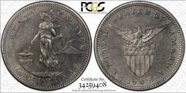 1905-S/S 20C Allen-10.06a RP 1 AU55