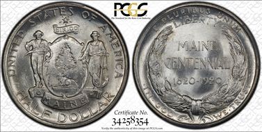 1920 50C Maine MS66
