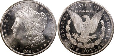 1880-S $1 MS67PL