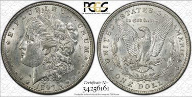 1897-O $1 AU58