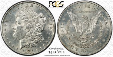 1878-S $1 AU58