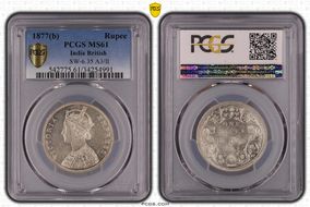 1877(B) Rupee SW-6.35 A3/II MS61
