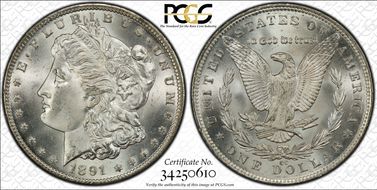 1891-CC $1 MS66
