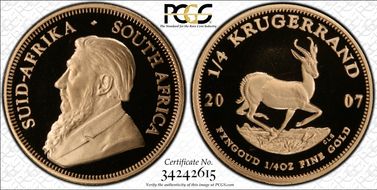 2007 1/4 KR KM-106  Au PR69DCAM