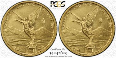 2014-Mo 1/20 oz Libertad Au MS69