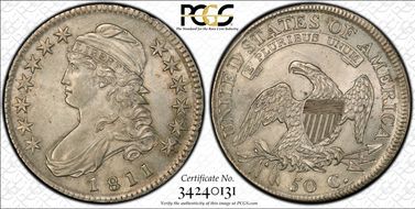 1811 50C O-110a AU55