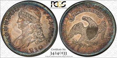 1810 50C O-104a AU58